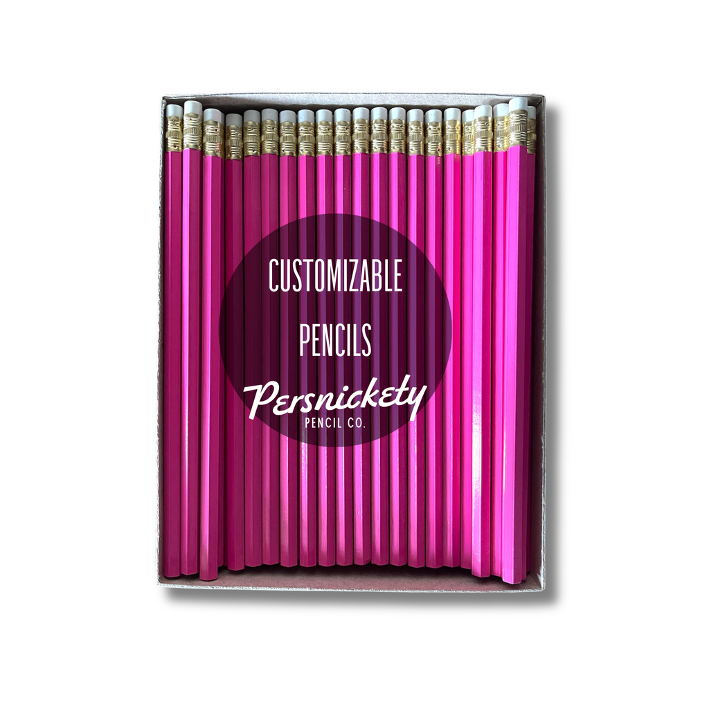 Hot Pink Pencil / White Eraser