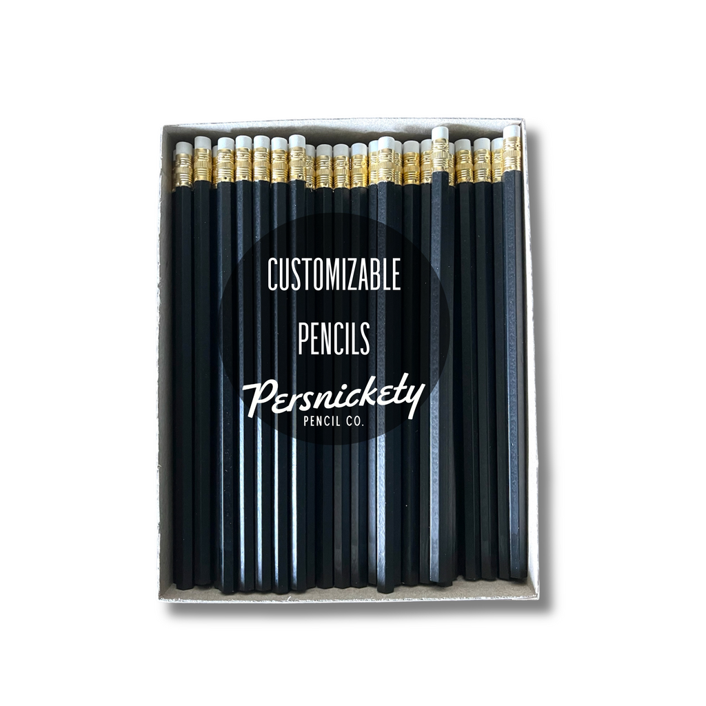 Matte Black Pencil / White Eraser
