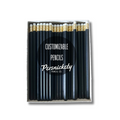 Matte Black Pencil / White Eraser